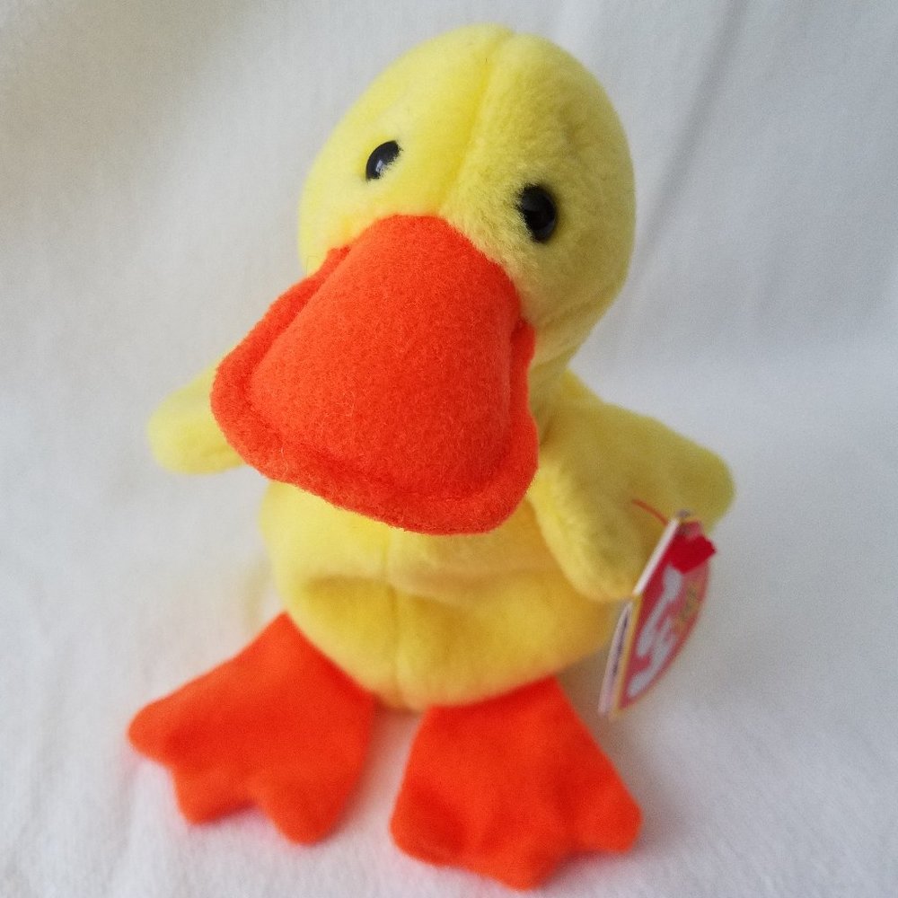 TY Beanie Babies Quackers The Duck #4024 1994, Vintage, Collectible